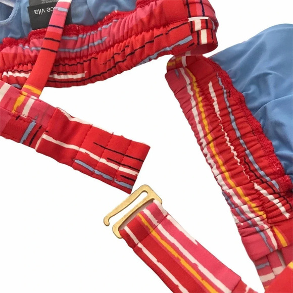 NEW Dolce Vita Tie Strap Triangle Bikini Top Size Small NWT - Picture 9 of 10